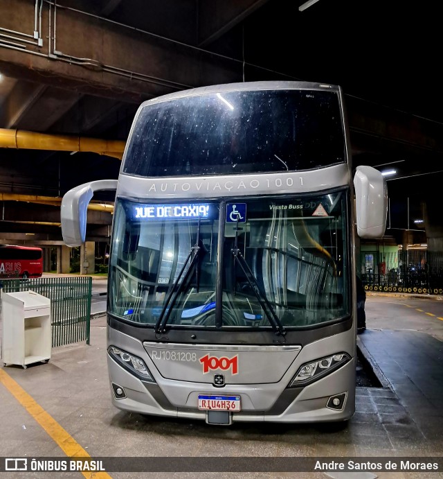 Auto Viação 1001 RJ 108.1208 na cidade de São Paulo, São Paulo, Brasil, por Andre Santos de Moraes. Número da foto: #13206045.