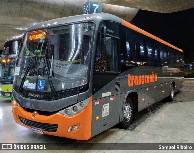 TransCunha Fretamento e Turismo 9600 na cidade de Uberlândia, Minas Gerais, Brasil, por Samuel Ribeiro. Número da foto: #13205970.