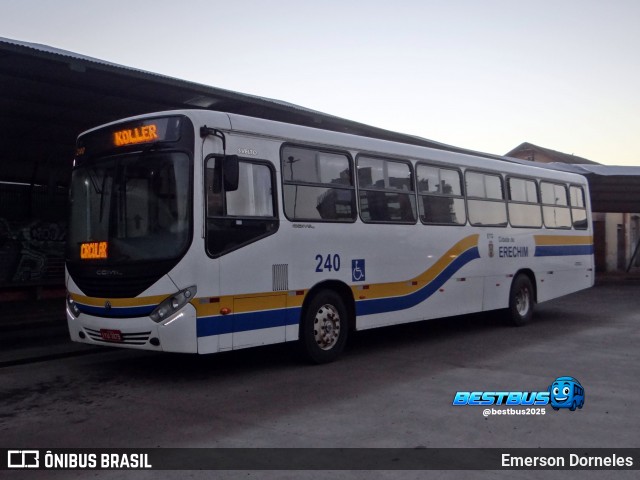 Empresa de Transportes Gaurama 240 na cidade de Erechim, Rio Grande do Sul, Brasil, por Emerson Dorneles. Número da foto: #13206387.