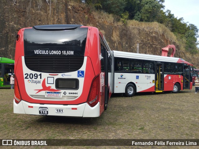 Itajaí Transportes Coletivos 2091 na cidade de Campinas, São Paulo, Brasil, por Fernando Félix Ferreira Lima. Número da foto: #13205933.