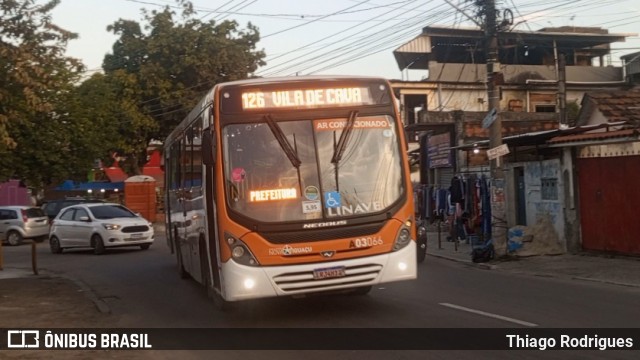 Linave Transportes A03066 na cidade de Nova Iguaçu, Rio de Janeiro, Brasil, por Thiago Rodrigues. Número da foto: #13205433.