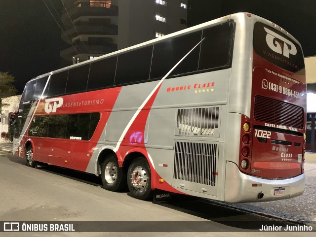 G.P. Transportes e Turismo 1022 na cidade de Garça, São Paulo, Brasil, por Júnior Juninho. Número da foto: #13206955.
