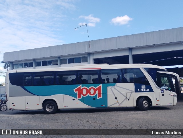 Auto Viação 1001 RJ 108.655 na cidade de Campos dos Goytacazes, Rio de Janeiro, Brasil, por Lucas Martins. Número da foto: #13205027.