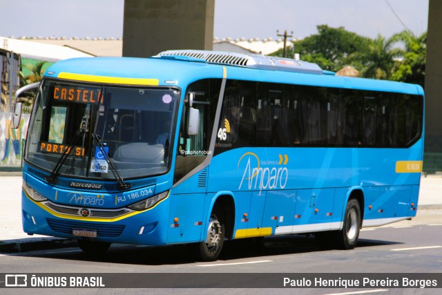 Viação Nossa Senhora do Amparo RJ 186.034 na cidade de Rio de Janeiro, Rio de Janeiro, Brasil, por Paulo Henrique Pereira Borges. Número da foto: #13205738.