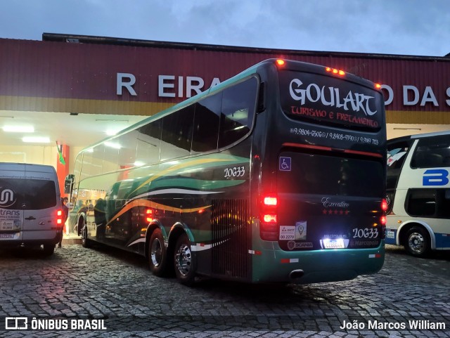 Goulart Transportes 20633 na cidade de Delfim Moreira, Minas Gerais, Brasil, por João Marcos William. Número da foto: #13205748.