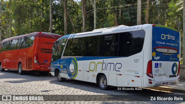 OnTime Transportadora Turística 107 na cidade de Petrópolis, Rio de Janeiro, Brasil, por Zé Ricardo Reis. Número da foto: #13206155.