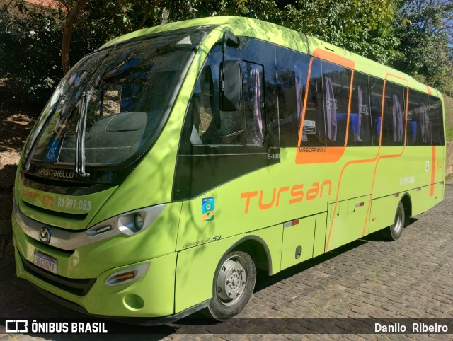 Tursan - Turismo Santo André 872 (RJ 597.085) na cidade de Piraí, Rio de Janeiro, Brasil, por Danilo  Ribeiro. Número da foto: #13205670.