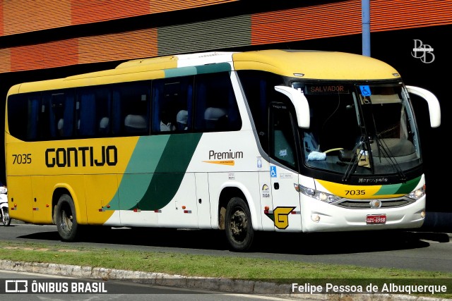 Empresa Gontijo de Transportes 7035 na cidade de Salvador, Bahia, Brasil, por Felipe Pessoa de Albuquerque. Número da foto: #13206762.