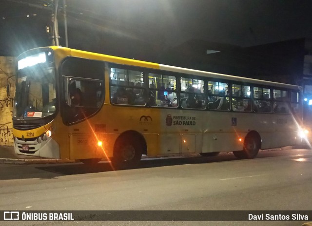 Viação Metrópole Paulista - Zona Leste 3 2314 na cidade de São Paulo, São Paulo, Brasil, por Davi Santos Silva. Número da foto: #13205983.