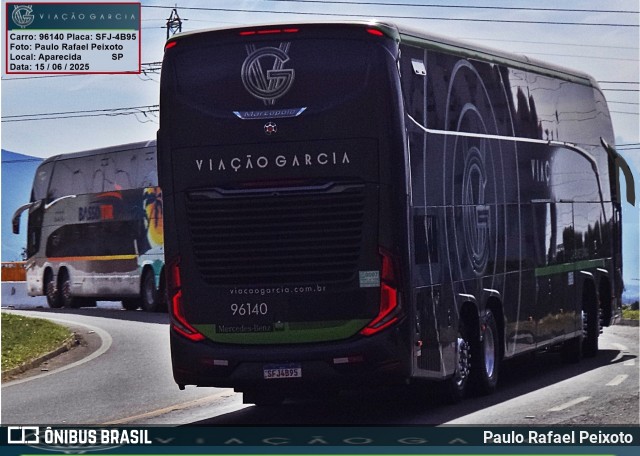 Viação Garcia 96140 na cidade de Aparecida, São Paulo, Brasil, por Paulo Rafael Peixoto. Número da foto: #13205412.
