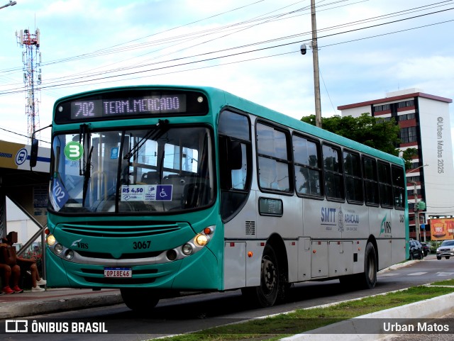 VRS - Viação Roberto Santana 3067 na cidade de Aracaju, Sergipe, Brasil, por Urban Matos. Número da foto: #13206216.