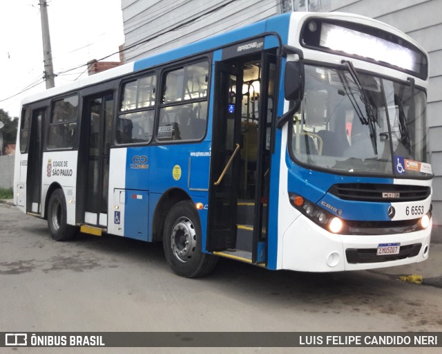 Transwolff Transportes e Turismo 6 6553 na cidade de São Paulo, São Paulo, Brasil, por LUIS FELIPE CANDIDO NERI. Número da foto: #13206548.