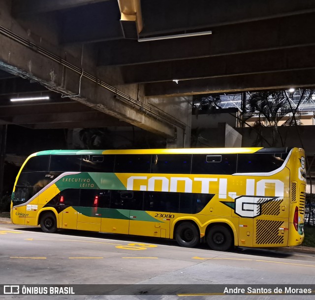 Empresa Gontijo de Transportes 23080 na cidade de São Paulo, São Paulo, Brasil, por Andre Santos de Moraes. Número da foto: #13206059.