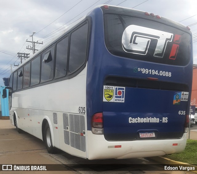 GTI Fretamento e Turismo 635 na cidade de Gravataí, Rio Grande do Sul, Brasil, por Edson Vargas. Número da foto: #13205527.