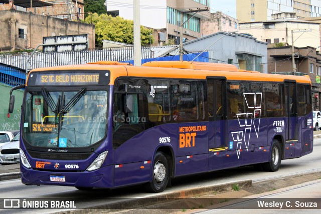 Companhia Coordenadas de Transportes 90576 na cidade de Belo Horizonte, Minas Gerais, Brasil, por Wesley C. Souza. Número da foto: #13206787.