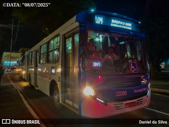Consórcio Navegantes - 02 > Viação São Jorge > Transurb Transporte Urbano 02088 na cidade de João Pessoa, Paraíba, Brasil, por Daniel da Silva. Número da foto: #13206085.