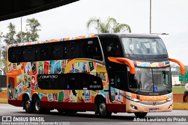 Viação Sampaio 13106 na cidade de Resende, Rio de Janeiro, Brasil, por Athos Lauriano do Prado. Número da foto: #13205460.