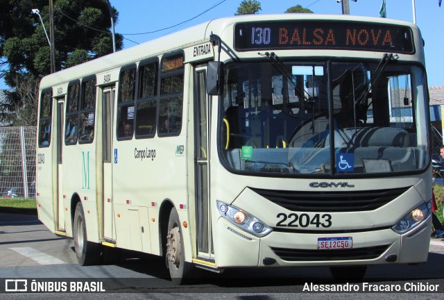 Empresa de Ônibus Campo Largo 22043 na cidade de Campo Largo, Paraná, Brasil, por Alessandro Fracaro Chibior. Número da foto: #13205520.
