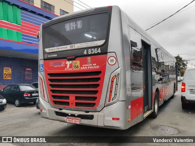 Express Transportes Urbanos Ltda 4 8364 na cidade de São Paulo, São Paulo, Brasil, por Vanderci Valentim. Número da foto: #13207183.