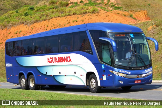 Viação Águia Branca RJ 544.010 na cidade de Aparecida, São Paulo, Brasil, por Paulo Henrique Pereira Borges. Número da foto: #13205686.