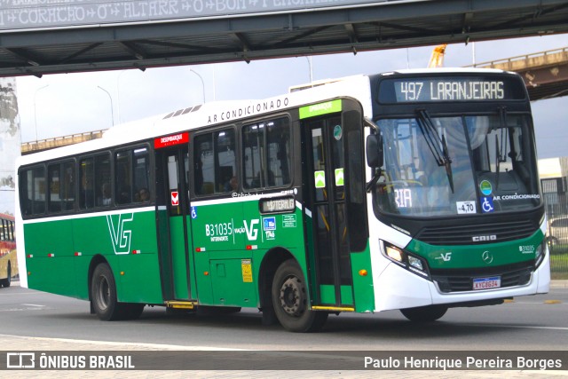 Viação VG B31035 na cidade de Rio de Janeiro, Rio de Janeiro, Brasil, por Paulo Henrique Pereira Borges. Número da foto: #13205755.
