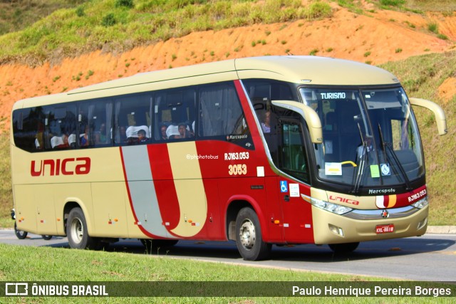 Transportes Única Petrópolis RJ 163.053 na cidade de Aparecida, São Paulo, Brasil, por Paulo Henrique Pereira Borges. Número da foto: #13205716.