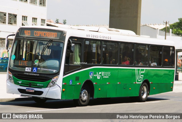 Viação VG B31055 na cidade de Rio de Janeiro, Rio de Janeiro, Brasil, por Paulo Henrique Pereira Borges. Número da foto: #13205758.