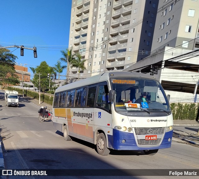 Auto Viação Urubupungá 5870 na cidade de Guarulhos, São Paulo, Brasil, por Felipe Mariz. Número da foto: #13207086.