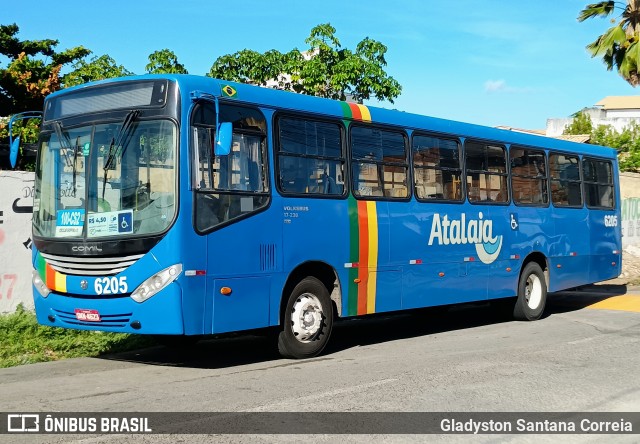 Viação Atalaia Transportes 6205 na cidade de Aracaju, Sergipe, Brasil, por Gladyston Santana Correia. Número da foto: #13207318.