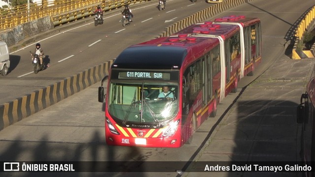 BMO - Bogotá Móvil T1431 na cidade de Bogotá, Colômbia, por Andres David Tamayo Galindo. Número da foto: #13205003.