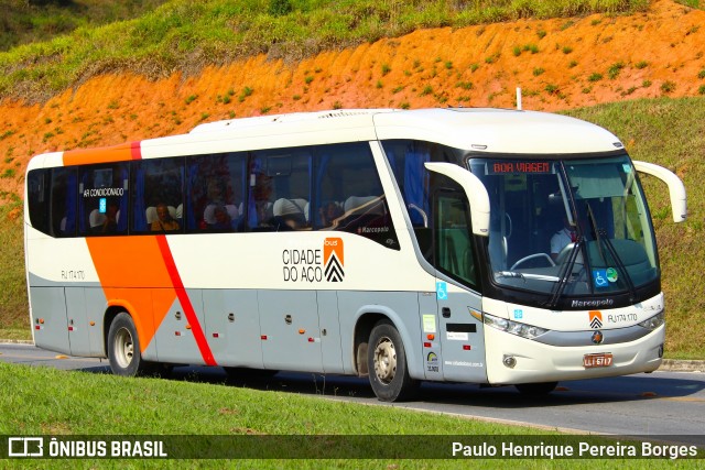 Viação Cidade do Aço RJ 174.170 na cidade de Aparecida, São Paulo, Brasil, por Paulo Henrique Pereira Borges. Número da foto: #13205690.