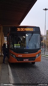 VCG - Viação Campos Gerais 1411 na cidade de Ponta Grossa, Paraná, Brasil, por BrunyBus Prado. Número da foto: #13205939.
