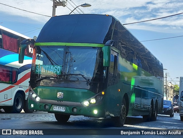 Pullman Paravias CTYY73 na cidade de Estación Central, Santiago, Metropolitana de Santiago, Chile, por Benjamín Tomás Lazo Acuña. Número da foto: #13207533.