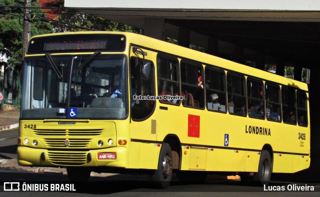 TCGL - Transportes Coletivos Grande Londrina 3428 na cidade de Londrina, Paraná, Brasil, por Lucas Oliveira . Número da foto: #13209031.