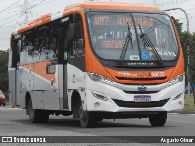 Linave Transportes A03059 na cidade de Nova Iguaçu, Rio de Janeiro, Brasil, por Augusto César. Número da foto: #13209246.
