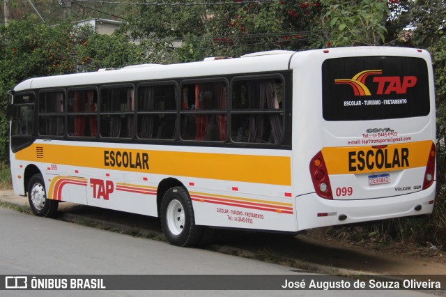 TAP Turismo e Fretamento 099 na cidade de Barra do Piraí, Rio de Janeiro, Brasil, por José Augusto de Souza Oliveira. Número da foto: #13208351.