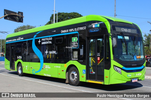 Viação Paratodos > São Jorge > Metropolitana São Paulo > Mobibrasil 6 4724 na cidade de São Paulo, São Paulo, Brasil, por Paulo Henrique Pereira Borges. Número da foto: #13208699.