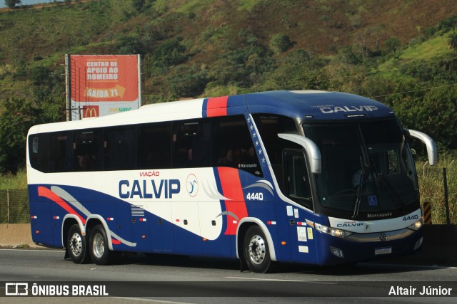 Viação Calvip 4440 na cidade de Aparecida, São Paulo, Brasil, por Altair Júnior. Número da foto: #13207865.