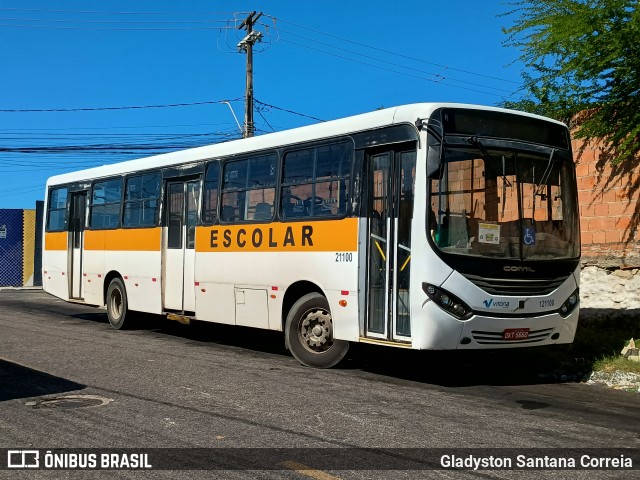 Vitória Transportes 121100 na cidade de Aracaju, Sergipe, Brasil, por Gladyston Santana Correia. Número da foto: #13207570.