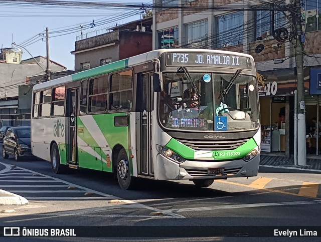 Viação Elite RJ 176.023 na cidade de Volta Redonda, Rio de Janeiro, Brasil, por Evelyn Lima. Número da foto: #13208862.