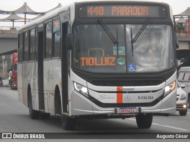 Transportes Blanco RJ 136.154 na cidade de Nova Iguaçu, Rio de Janeiro, Brasil, por Augusto César. Número da foto: #13209310.