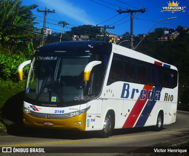 Breda Rio 3160 na cidade de Petrópolis, Rio de Janeiro, Brasil, por Victor Henrique. Número da foto: #13208271.