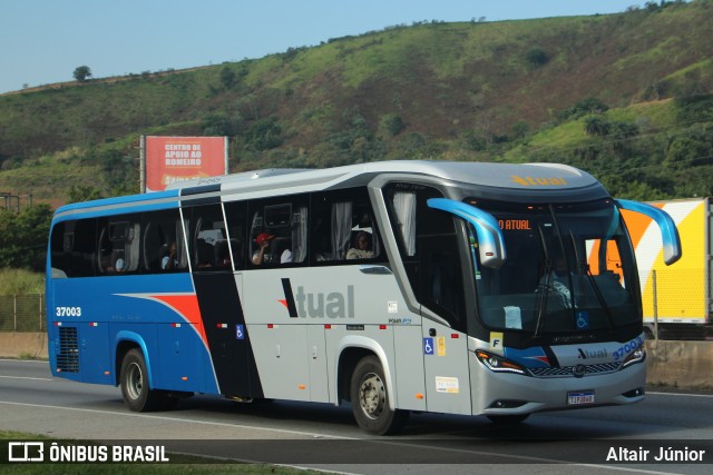 Viação Atual 37003 na cidade de Aparecida, São Paulo, Brasil, por Altair Júnior. Número da foto: #13207916.