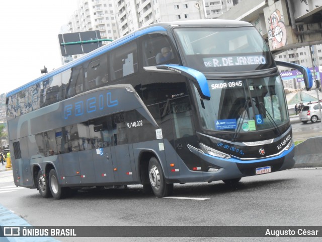 Fácil Transportes e Turismo RJ 140.002 na cidade de Rio de Janeiro, Rio de Janeiro, Brasil, por Augusto César. Número da foto: #13209236.