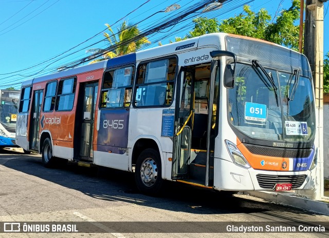 Capital Transportes 8465 na cidade de Aracaju, Sergipe, Brasil, por Gladyston Santana Correia. Número da foto: #13207575.