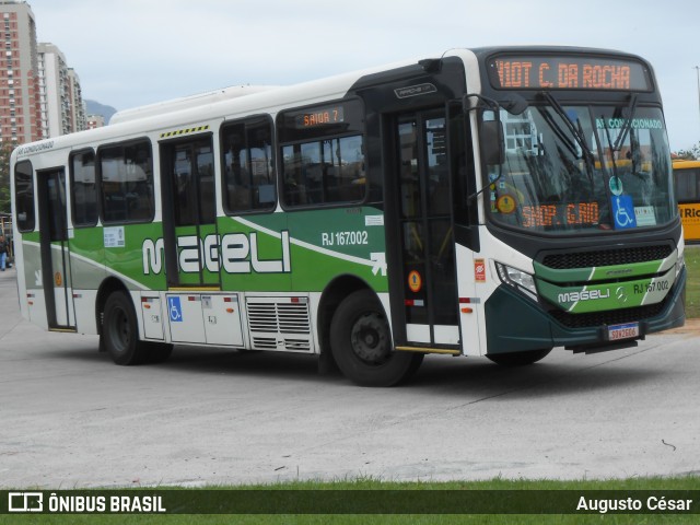 Transportes Mageli RJ 167.002 na cidade de Rio de Janeiro, Rio de Janeiro, Brasil, por Augusto César. Número da foto: #13209225.