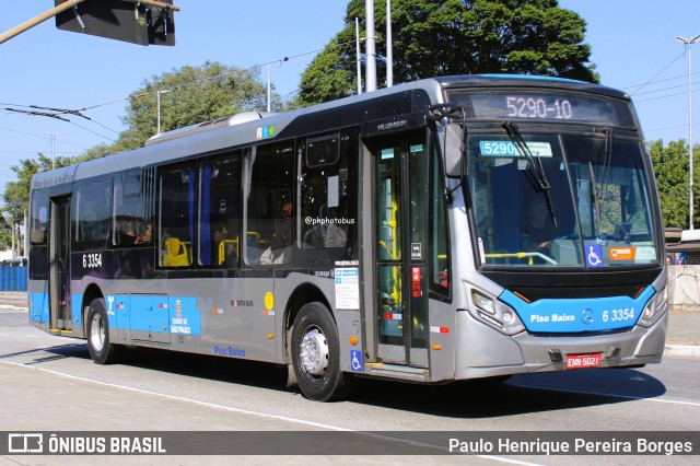 Viação Paratodos > São Jorge > Metropolitana São Paulo > Mobibrasil 6 3354 na cidade de São Paulo, São Paulo, Brasil, por Paulo Henrique Pereira Borges. Número da foto: #13208674.