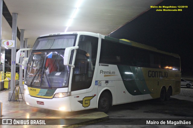 Empresa Gontijo de Transportes 11655 na cidade de João Monlevade, Minas Gerais, Brasil, por Mairo de Magalhães. Número da foto: #13207853.