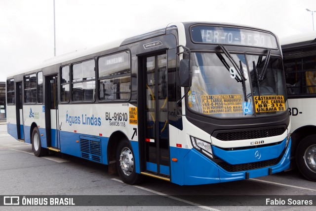 Transportes Águas Lindas BL-91610 na cidade de Belém, Pará, Brasil, por Fabio Soares. Número da foto: #13208127.