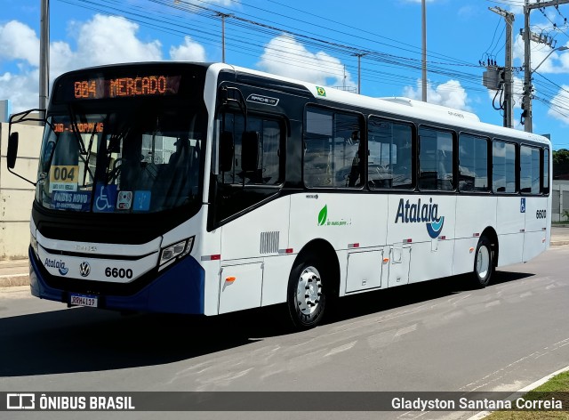 Viação Atalaia Transportes 6600 na cidade de Aracaju, Sergipe, Brasil, por Gladyston Santana Correia. Número da foto: #13207579.
